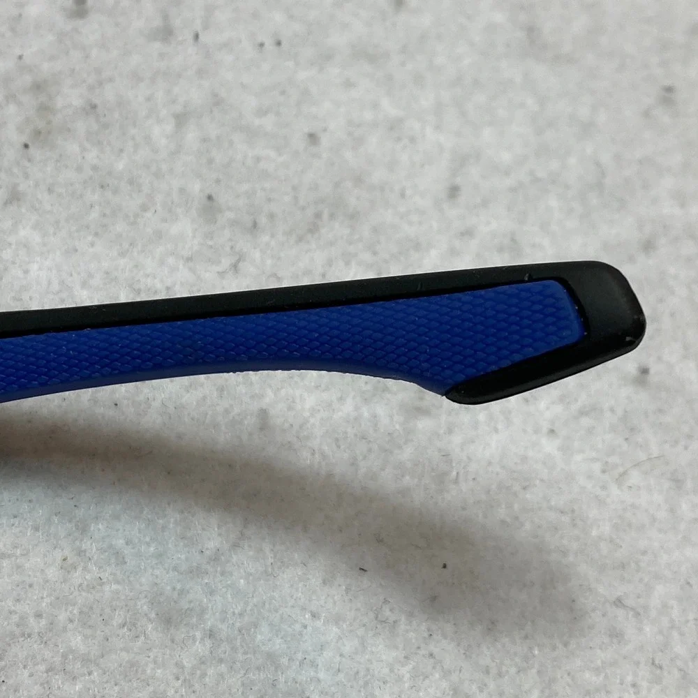 Choppers 8CP943 Biker Sunglasses Black Blue Padded Wrap Moto Goggles